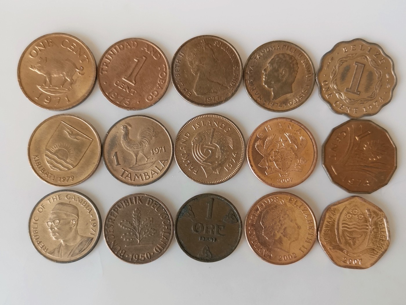 第一海外回流一元起拍收藏 散币专场 第81期 散币一组 15枚