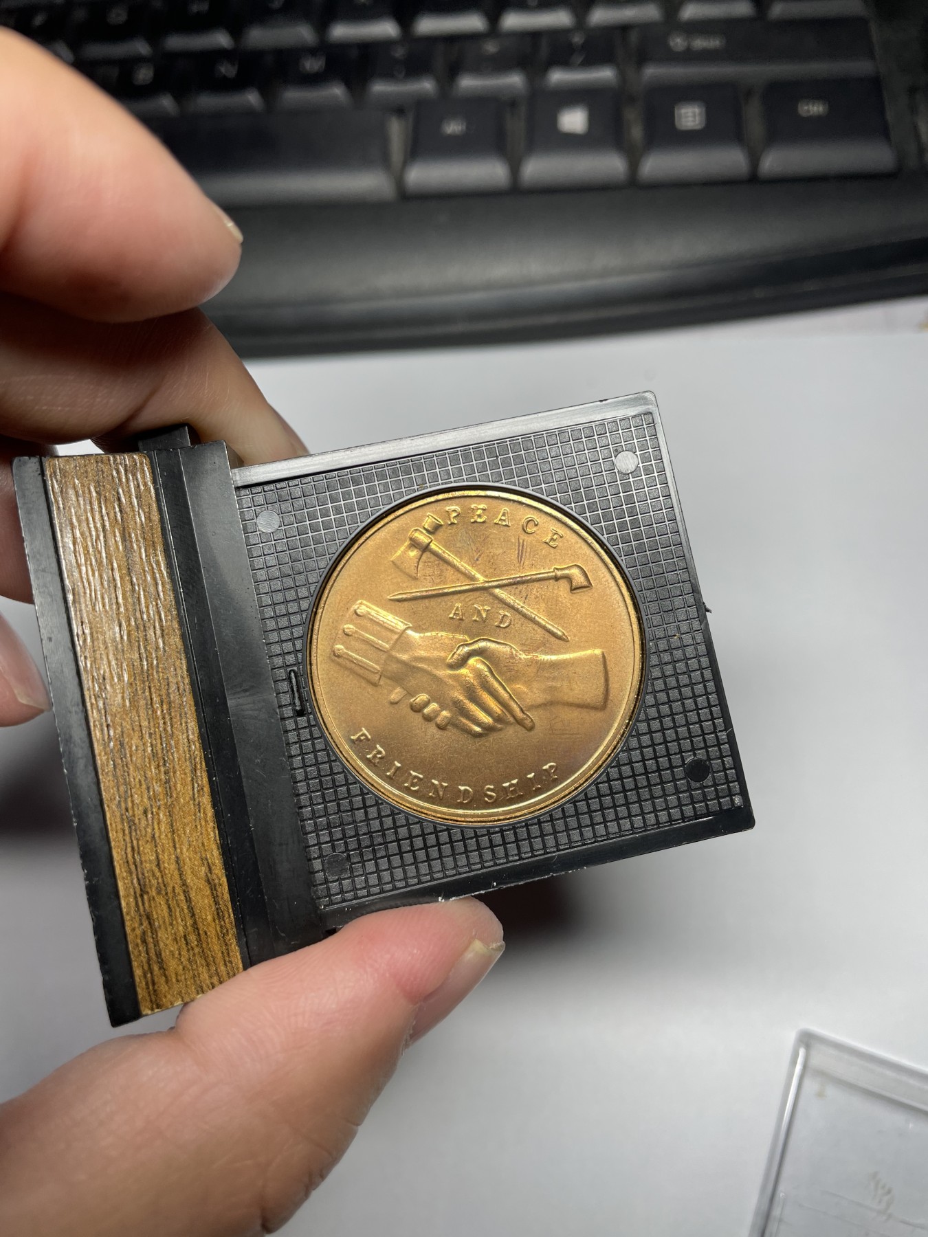 2024年集古藏今外币拍卖第四期-第7场—（总第37拍） 美国历史名人铜纪念章一枚