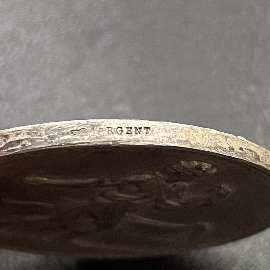 「木头集藏」章牌专场-第40期 Lagrange～法国播种者农业银奖章  直径：32.5 mm，15.8g  边铭：丰饶角 1 ARGENT
