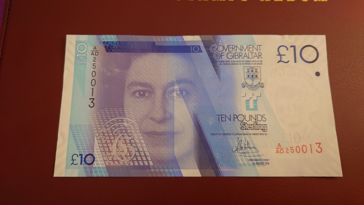 【世界钱币】精选微拍第101期暨2024年第12期  部分卖剩的新品裸钞评级币展销 2016年直布罗陀10镑 全新绝品无47