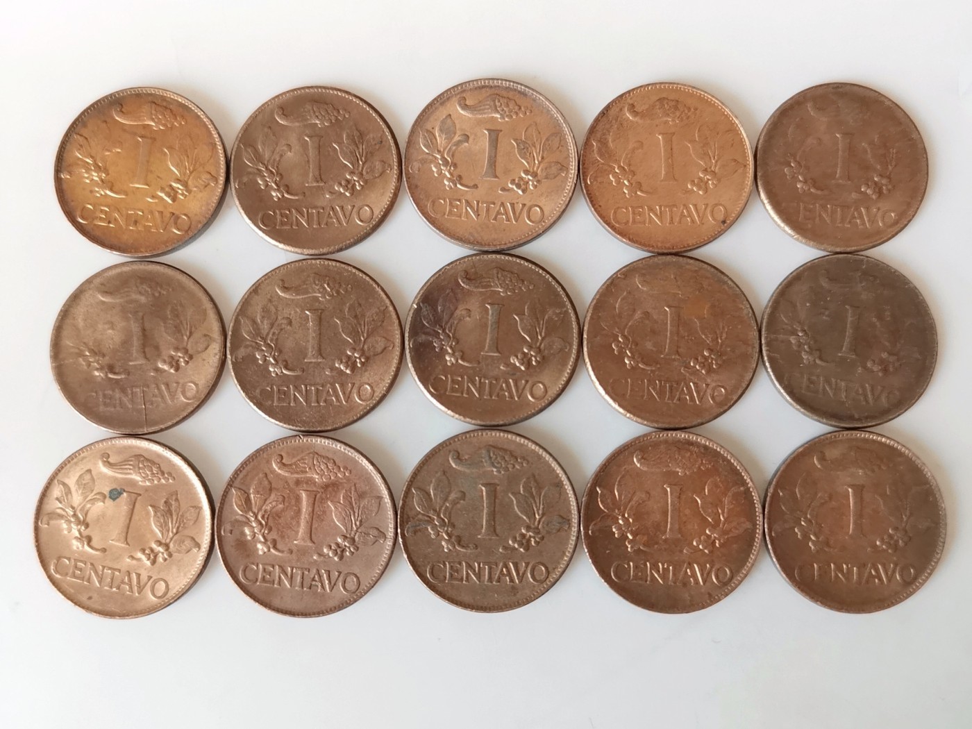 第一海外回流一元起拍收藏 散币专场 第81期 哥伦比亚1分硬币 自由帽 15枚