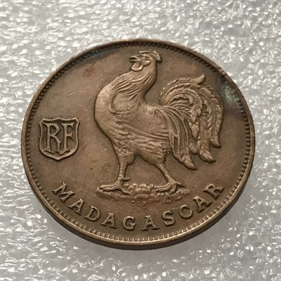 外币初藏 第11场 - 法属马达加斯加1943年雄鸡一法郎