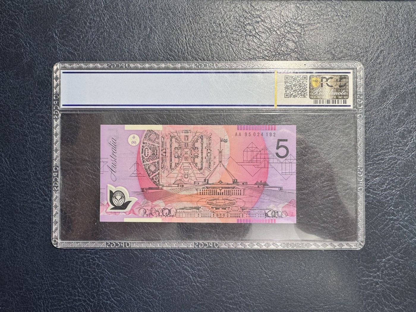收藏联盟Quantum Auction 第338期拍卖  澳大利亚1995年5元首发AA冠 PCGS67