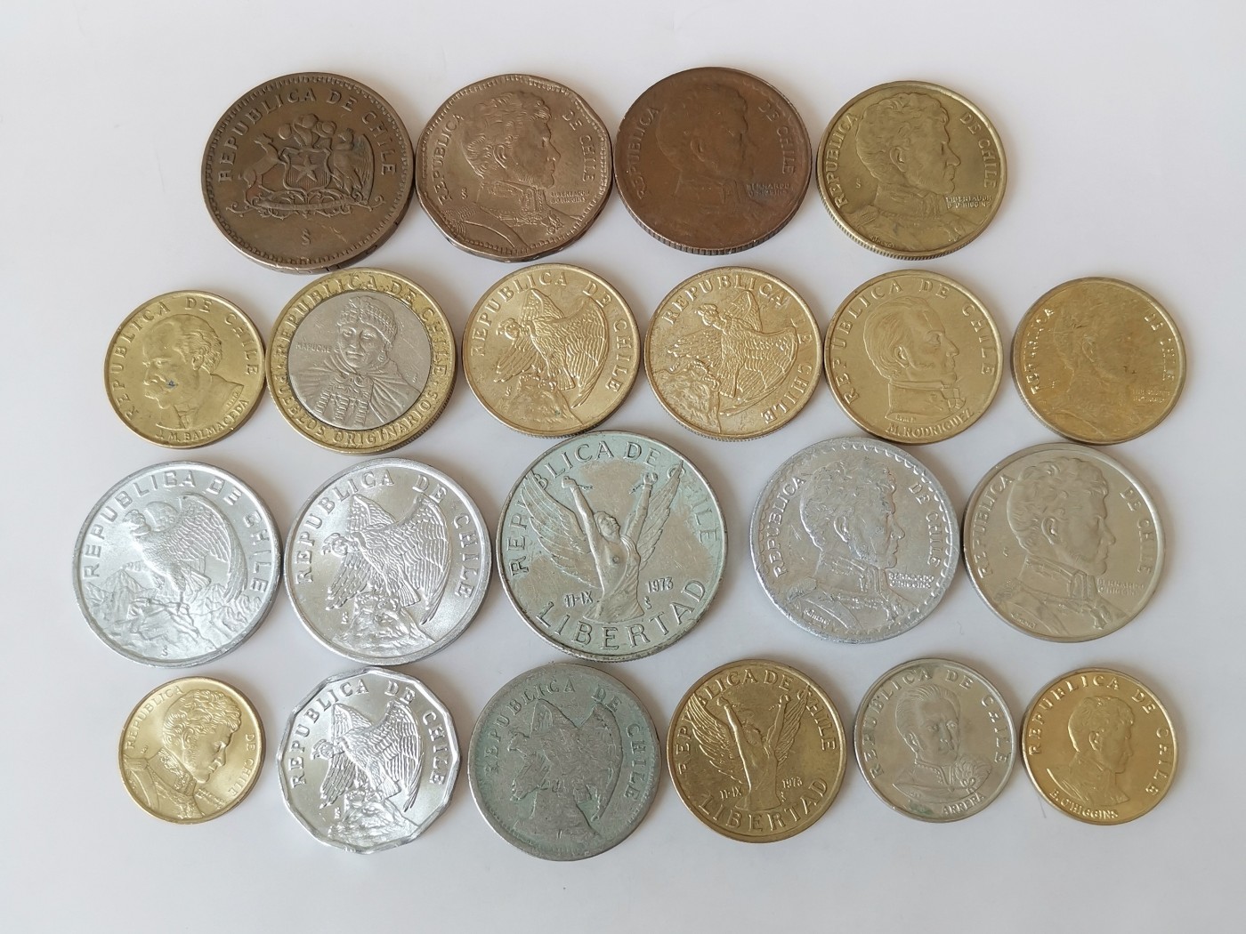 第一海外回流一元起拍收藏 散币专场 第81期 智利硬币 21枚