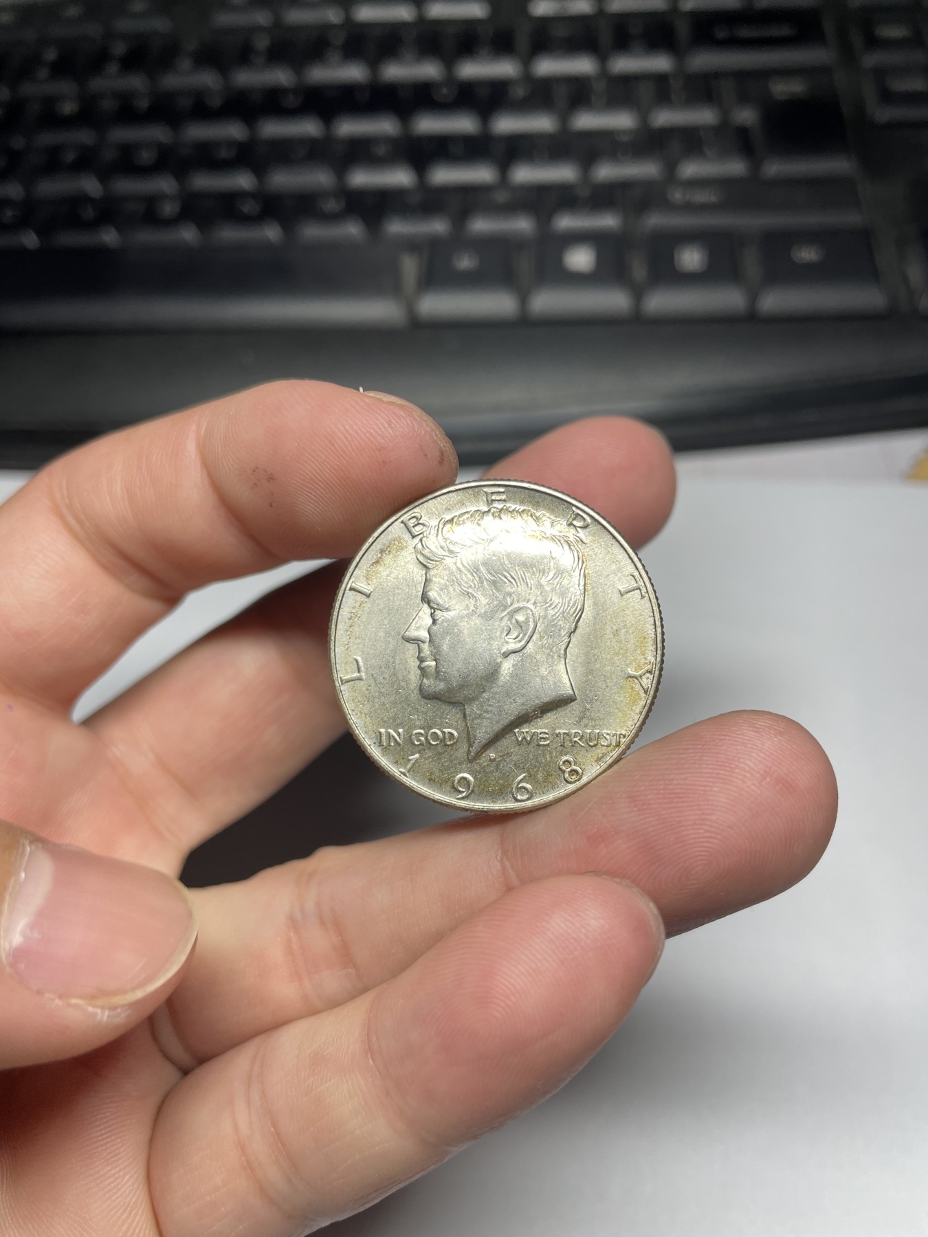 2024年集古藏今外币拍卖第四期-第7场—（总第37拍） 1968年美国肯尼迪半美元银币