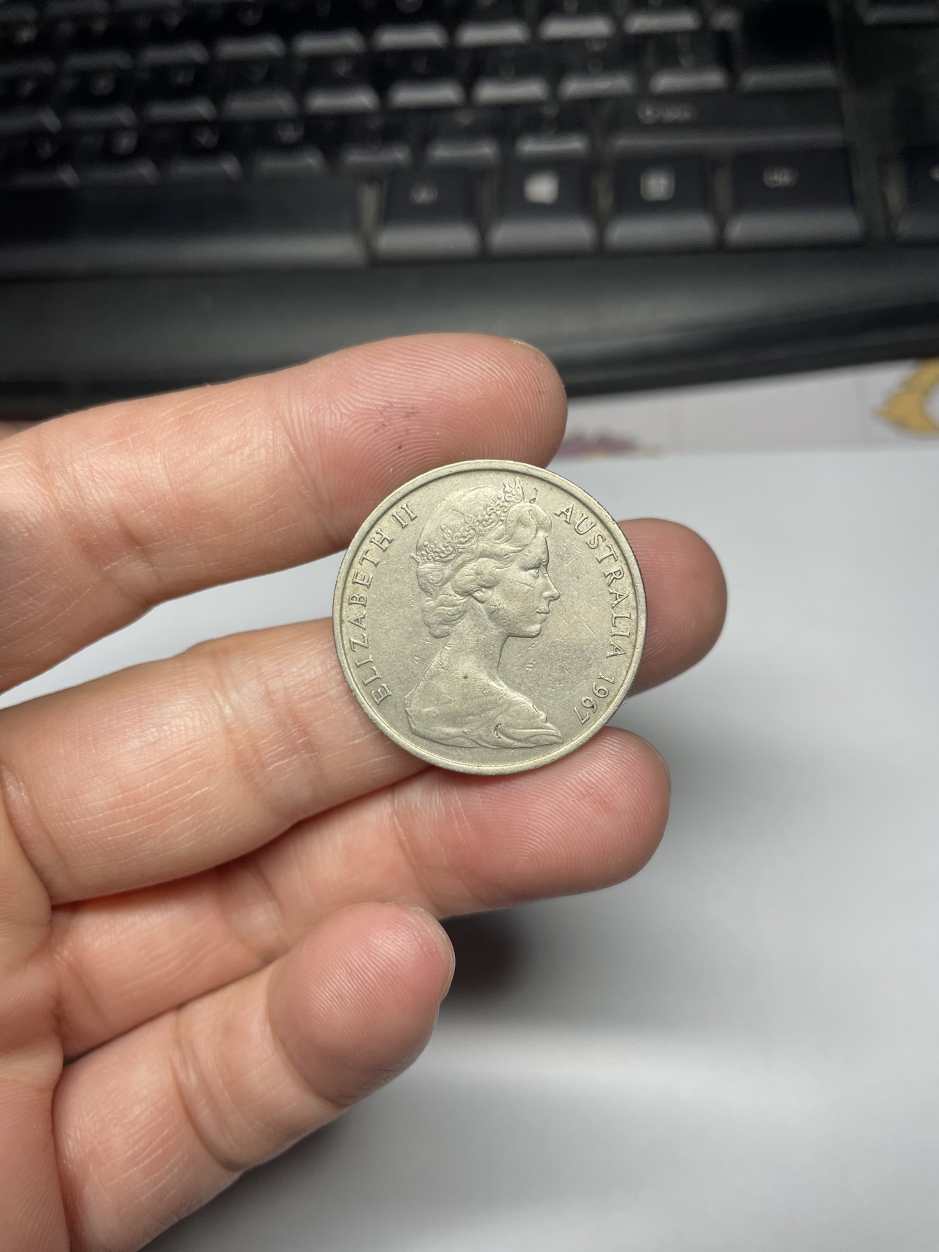 2024年集古藏今外币拍卖第四期-第7场—（总第37拍） 1967年澳大利亚20分