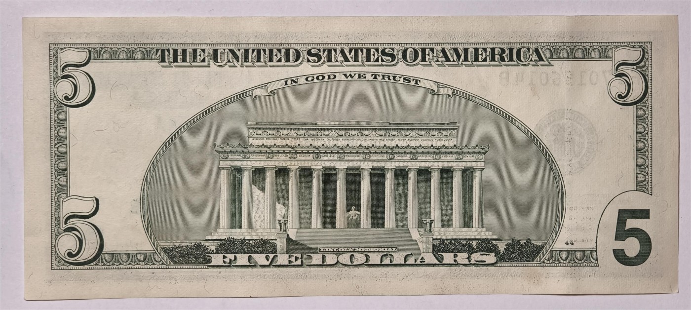 紫瑗钱币——第339期拍卖——纸币场 美国 2003年 B版 A序列 亚伯拉罕·林肯 5美元 大头版 UNC