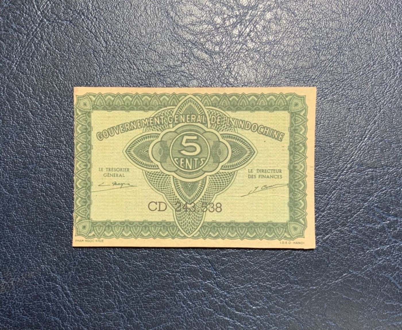 收藏联盟Quantum Auction 第338期拍卖  属印度支那1942年5仙 品相UNC- 细节如图 稀少低面值