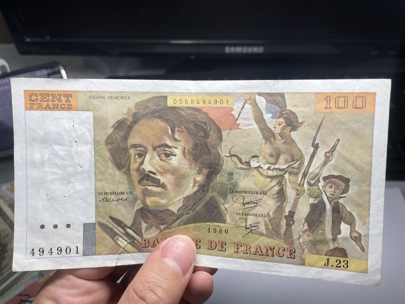 2024年集古藏今外币拍卖第四期-第8场—（总第38拍） 1989年法国100法郎