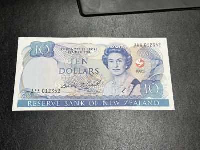 《外钞收藏家》第三百五十九期（连拍第四场） - 1990年新西兰10刀 纪念钞 AAA冠 全新UNC