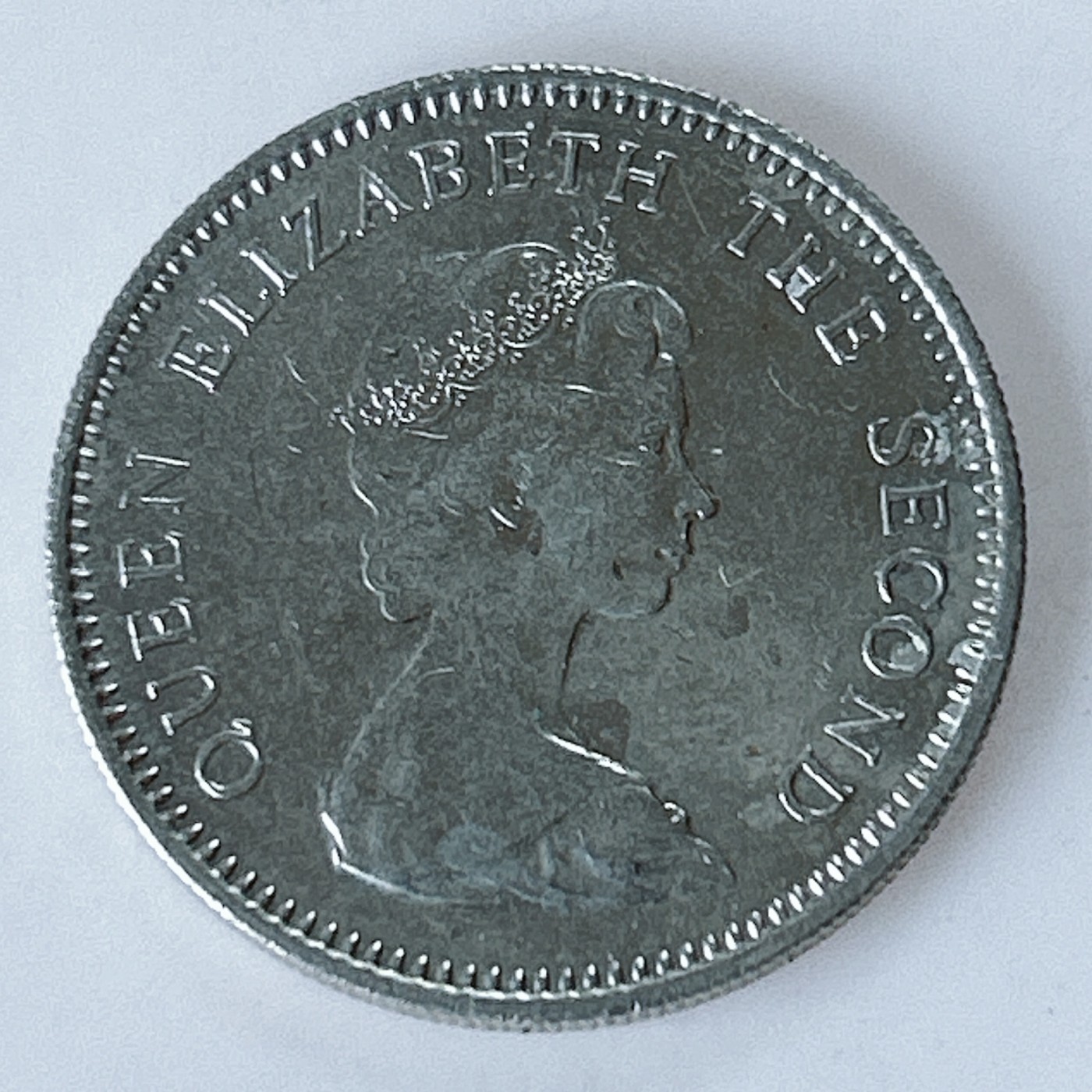 海外回流1元起拍小铺 各国钱币散币场 第10期 1974年福克兰群岛5便士