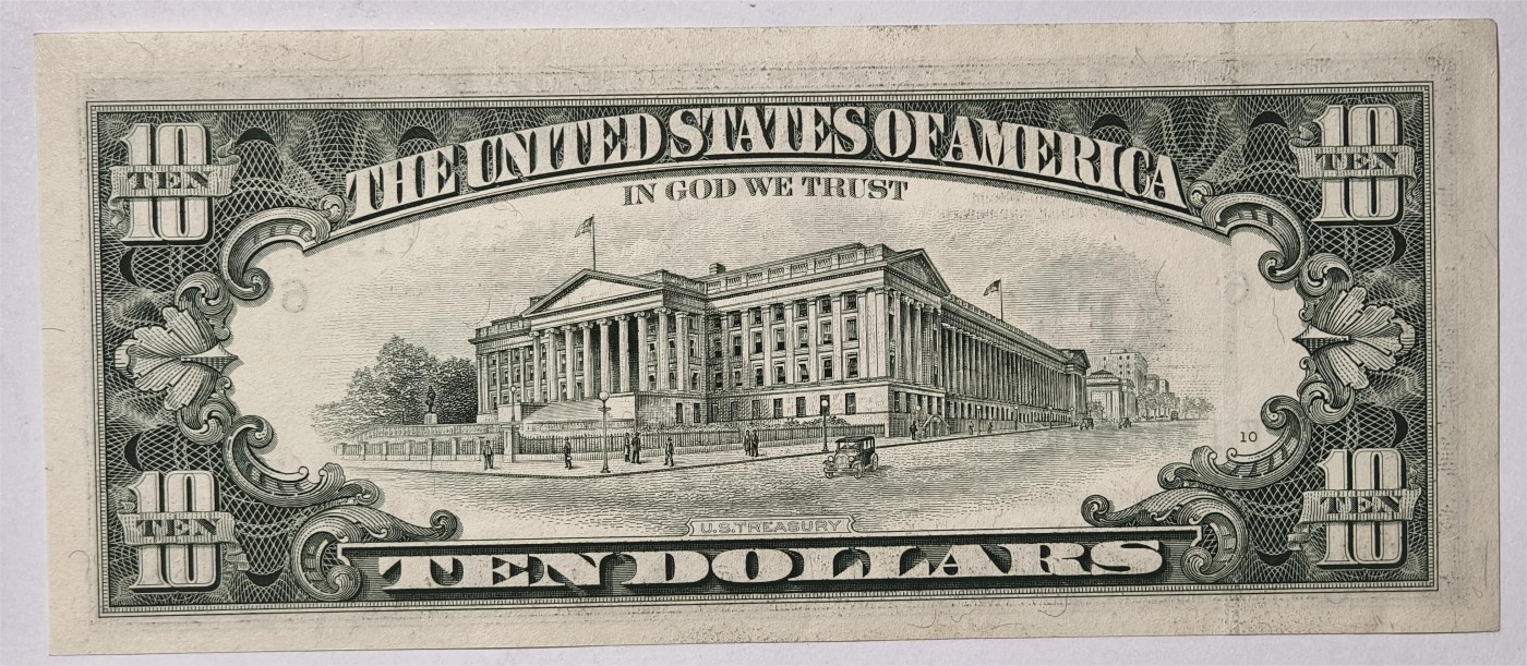 紫瑗钱币——第339期拍卖——纸币场 美国 1995年 F版 无序列 亚历山大·汉密尔顿 10美元 小头版 UNC