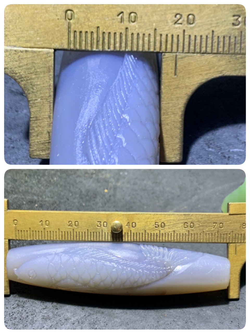 精美亚光巴西玛瑙手工俏色巧雕鲤鱼出水吊坠（把件）一个！