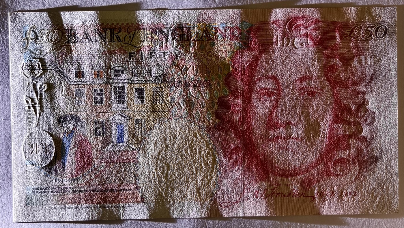 紫瑗钱币——第369期拍卖——纸币场 英国 1994年 E序列 英格兰银行第一任行长 约翰·霍布伦 50英镑 UNC