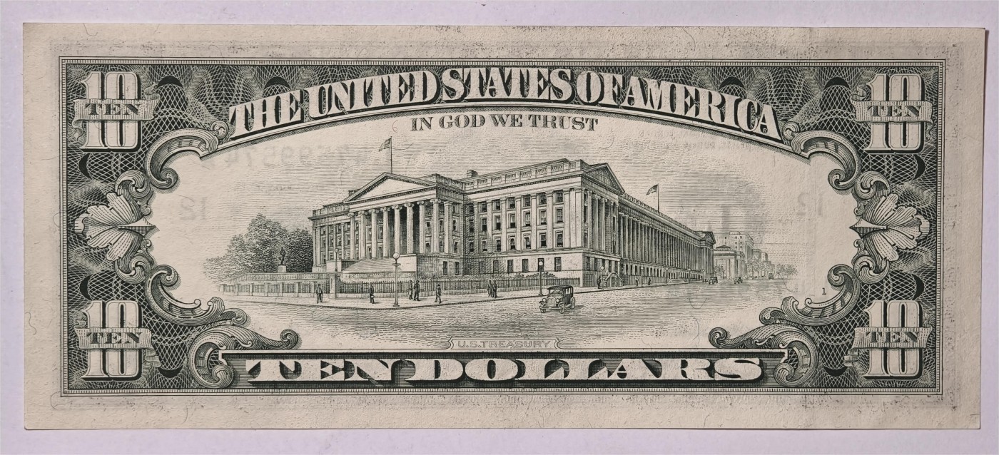 紫瑗钱币——第339期拍卖——纸币场 美国 1995年 L版 无序列 亚历山大·汉密尔顿 10美元 小头版 UNC