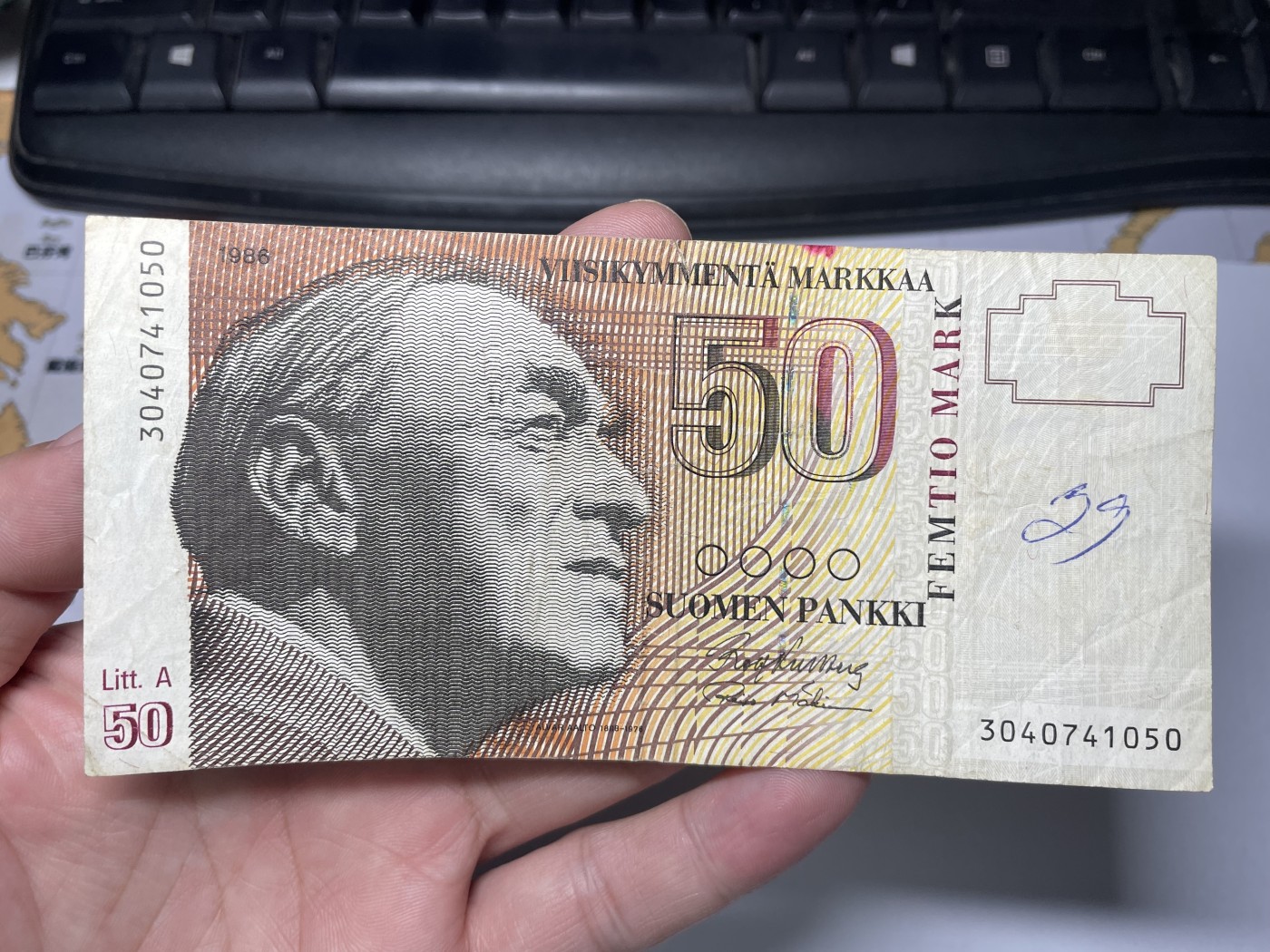 2024年集古藏今外币拍卖第四期-第8场—（总第38拍） 1986年芬兰50马克