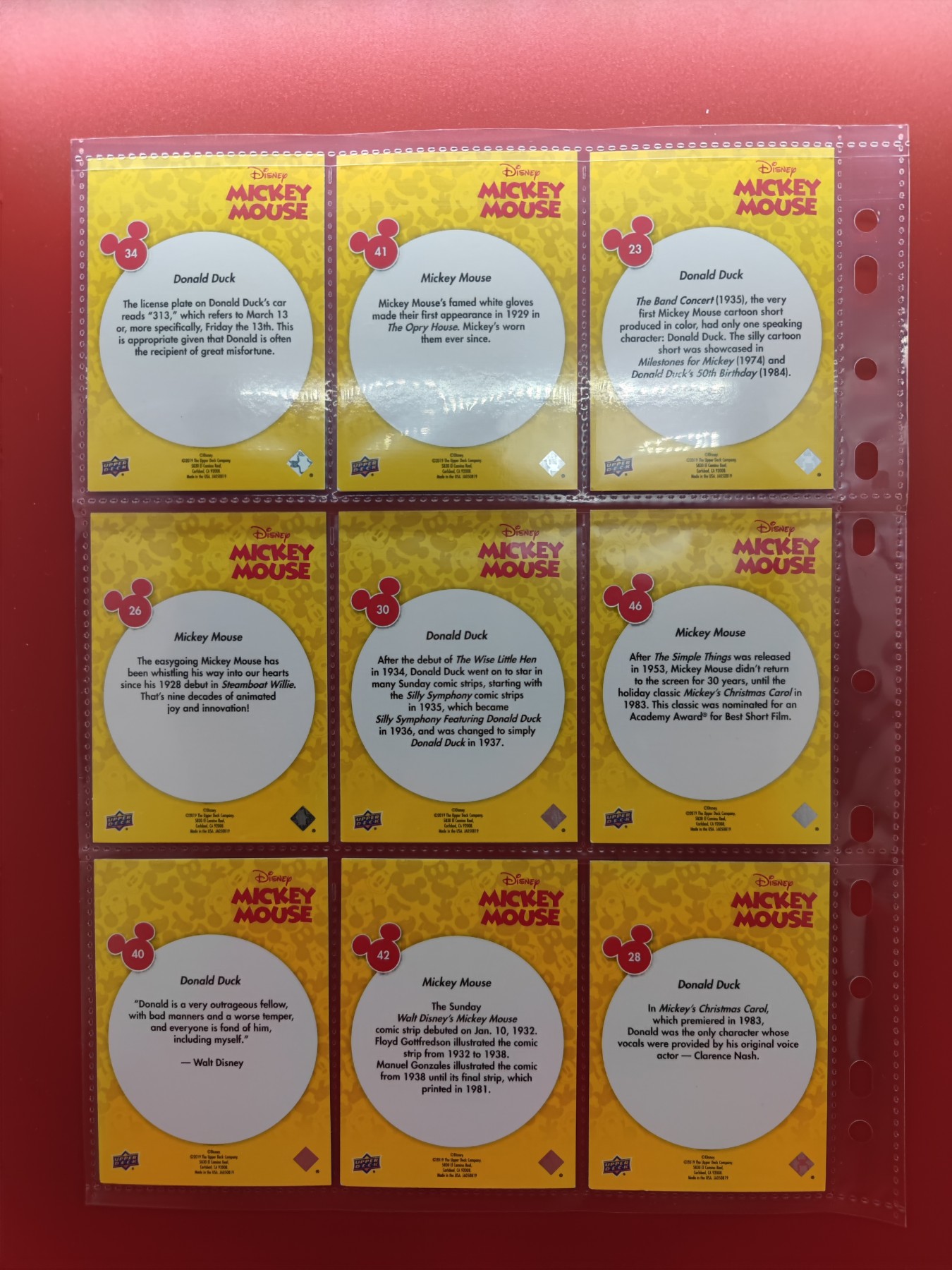 妖精的尾巴卡牌拍卖第十四期(收拍品) UD米老鼠收藏卡9张-1