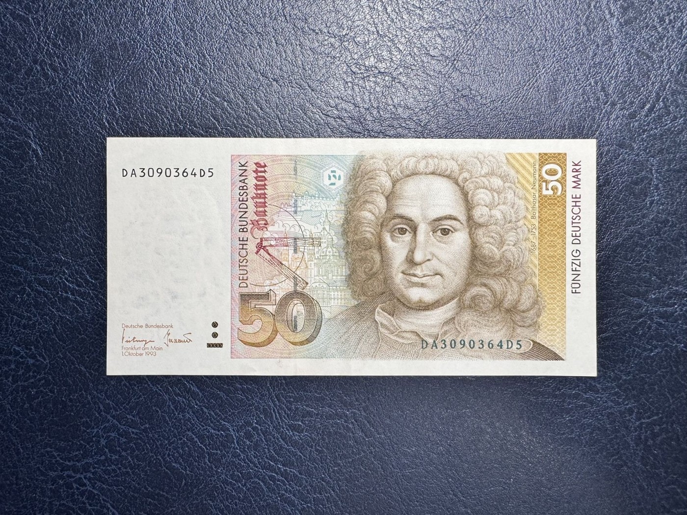 收藏联盟Quantum Auction 第338期拍卖  德国联邦1993年50马克 品相如图 建筑师 纽曼