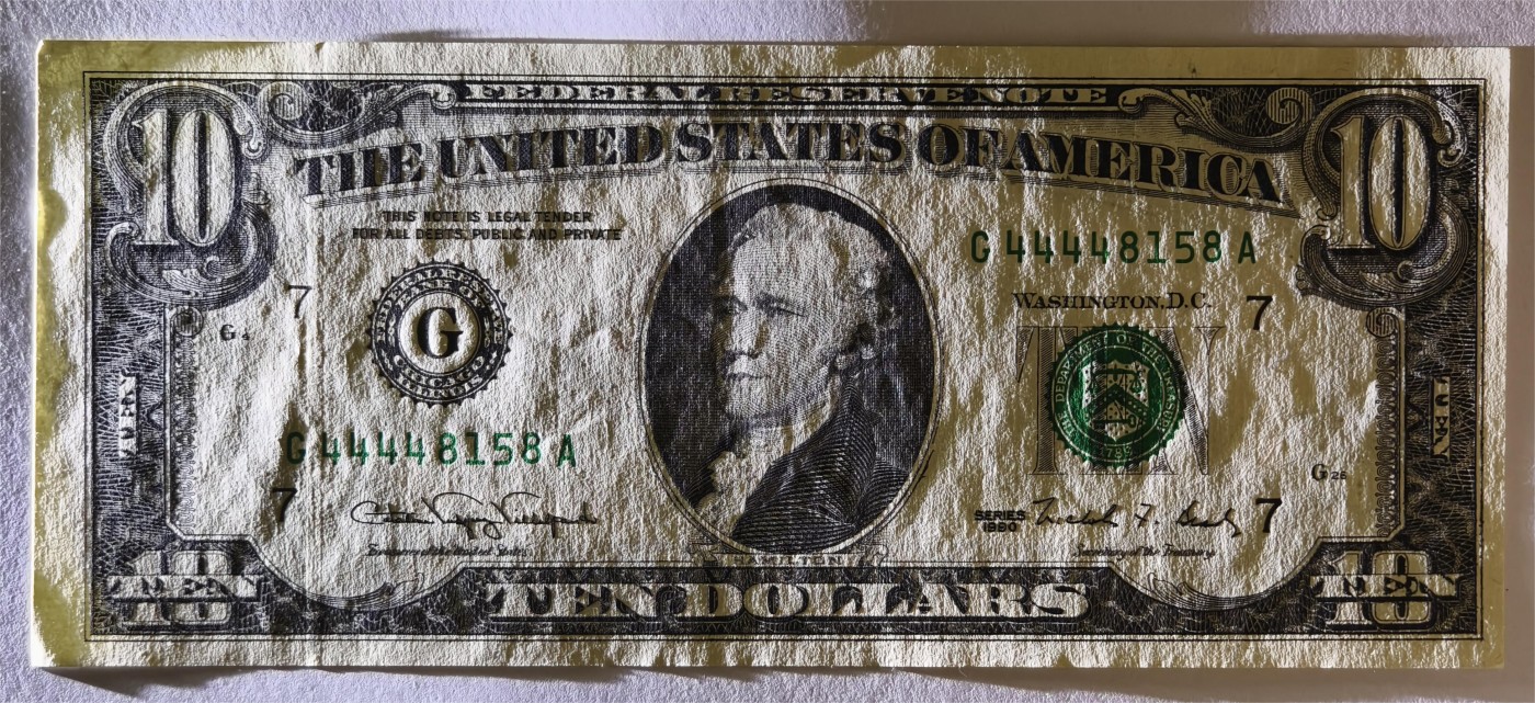 紫瑗钱币——第339期拍卖——纸币场 美国 1990年 G版 无序列 亚历山大·汉密尔顿 10美元 小头版 UNC