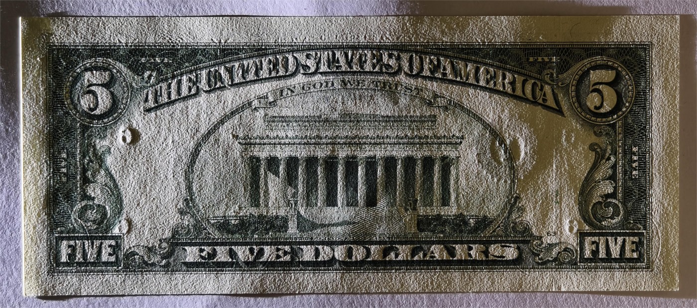 紫瑗钱币——第339期拍卖——纸币场 美国 1995年 F版 无序列 亚伯拉罕·林肯 5美元 小头版 UNC