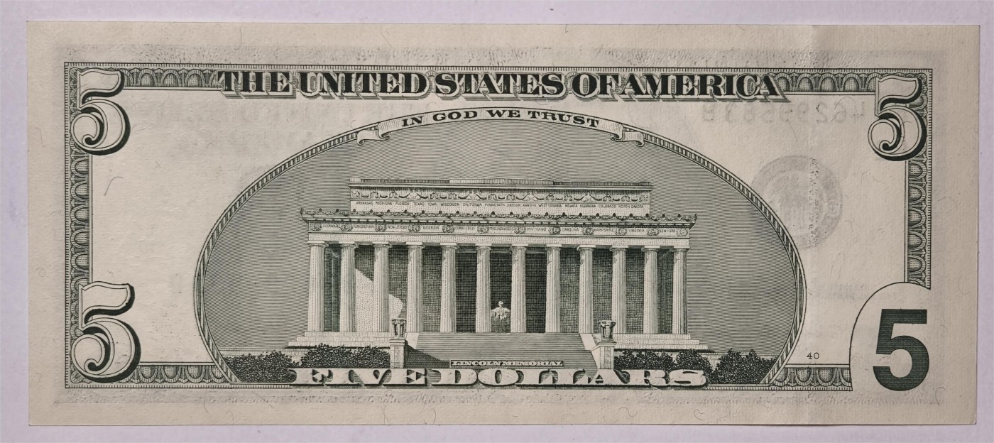 紫瑗钱币——第339期拍卖——纸币场 美国 2003年 B版 A序列 亚伯拉罕·林肯 5美元 大头版 UNC