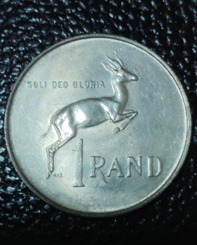 世界各国银币章专场（第五场） - 1967年南非维沃尔德博士1兰特纪念银币（跳羚）