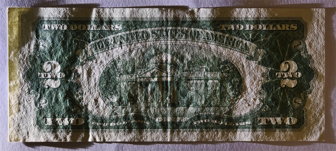 紫瑗钱币——第339期拍卖——纸币场 美国 1953年 A序列 托马斯·杰斐逊 2美元 红印 政府券 AU