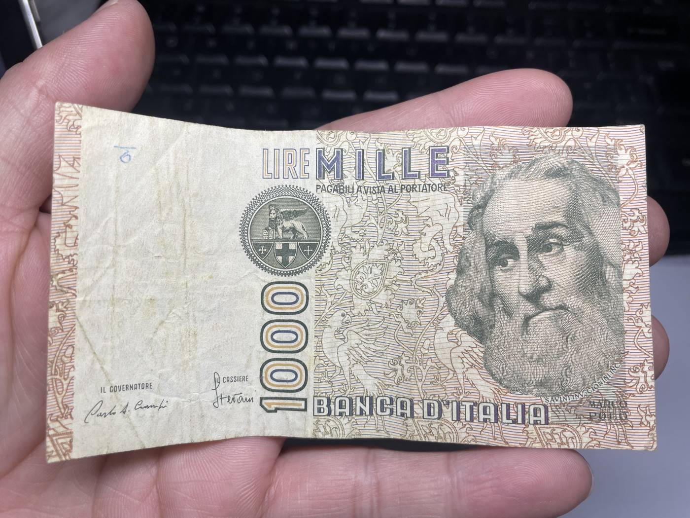 2024年集古藏今外币拍卖第四期-第8场—（总第38拍） 1982年意大利1000里拉