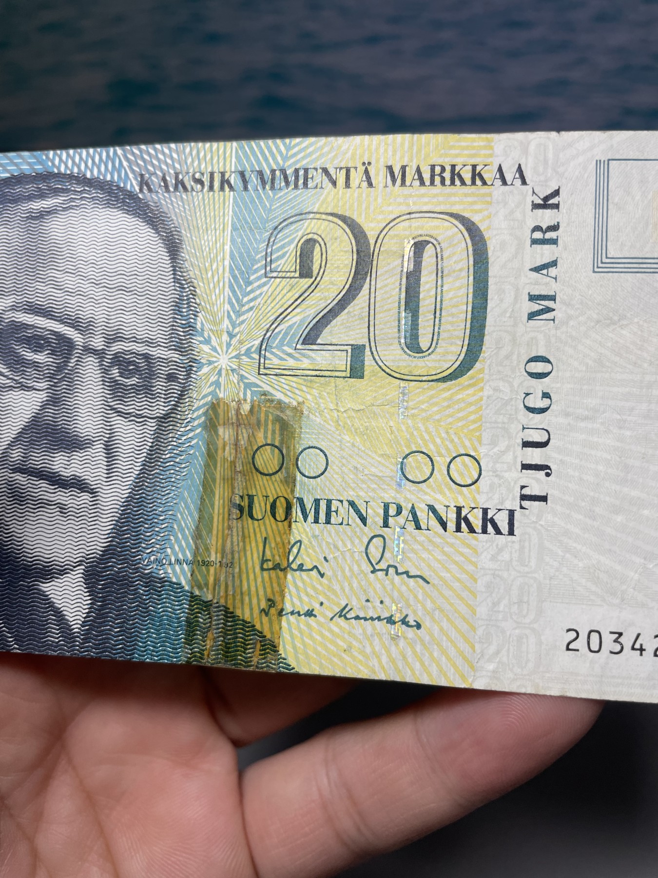 2024年集古藏今外币拍卖第四期-第8场—（总第38拍） 1993年芬兰20马克