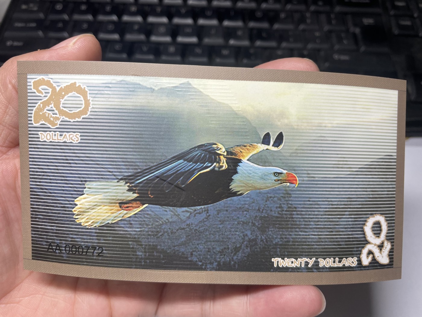 2024年集古藏今外币拍卖第四期-第8场—（总第38拍） 2019年全新阿尔达布拉群岛20元AA冠