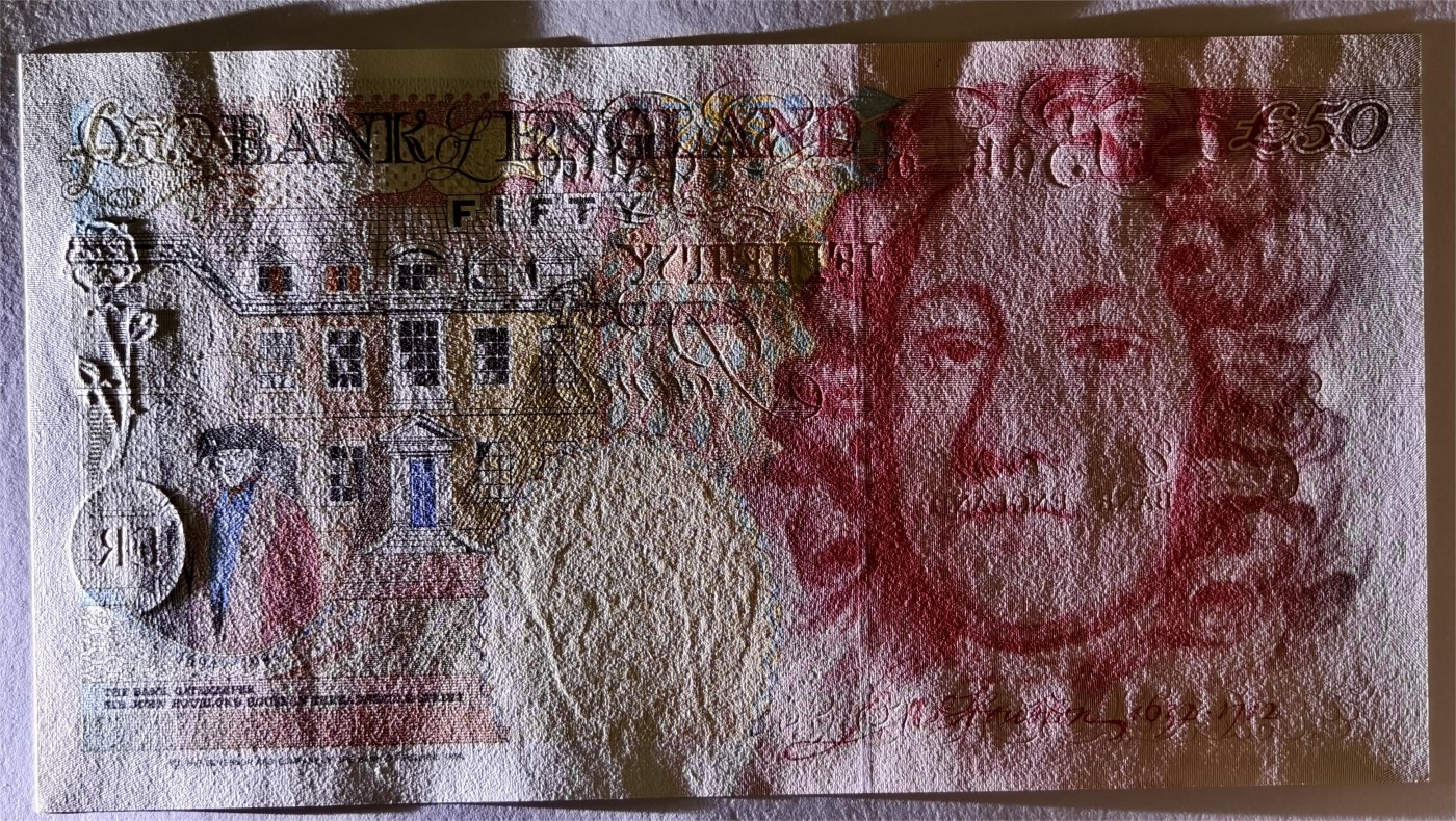 紫瑗钱币——第369期拍卖——纸币场 英国 1994年 E序列 英格兰银行第一任行长 约翰·霍布伦 50英镑 UNC