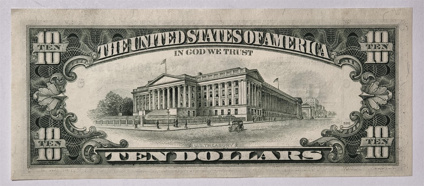 紫瑗钱币——第339期拍卖——纸币场 美国 1990年 F版 无序列 亚历山大·汉密尔顿 10美元 小头版 UNC