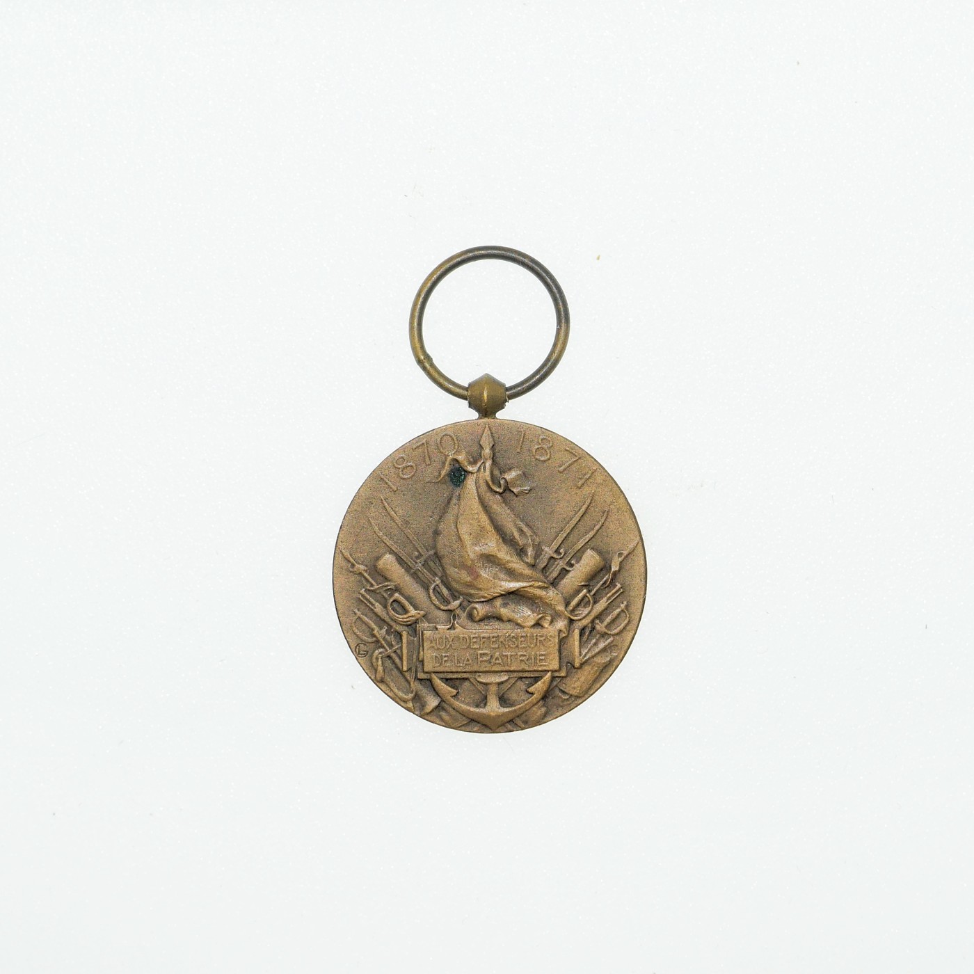 勋章奖章交易所4月20日拍卖 法国普法战争奖章章头，可用于钥匙扣