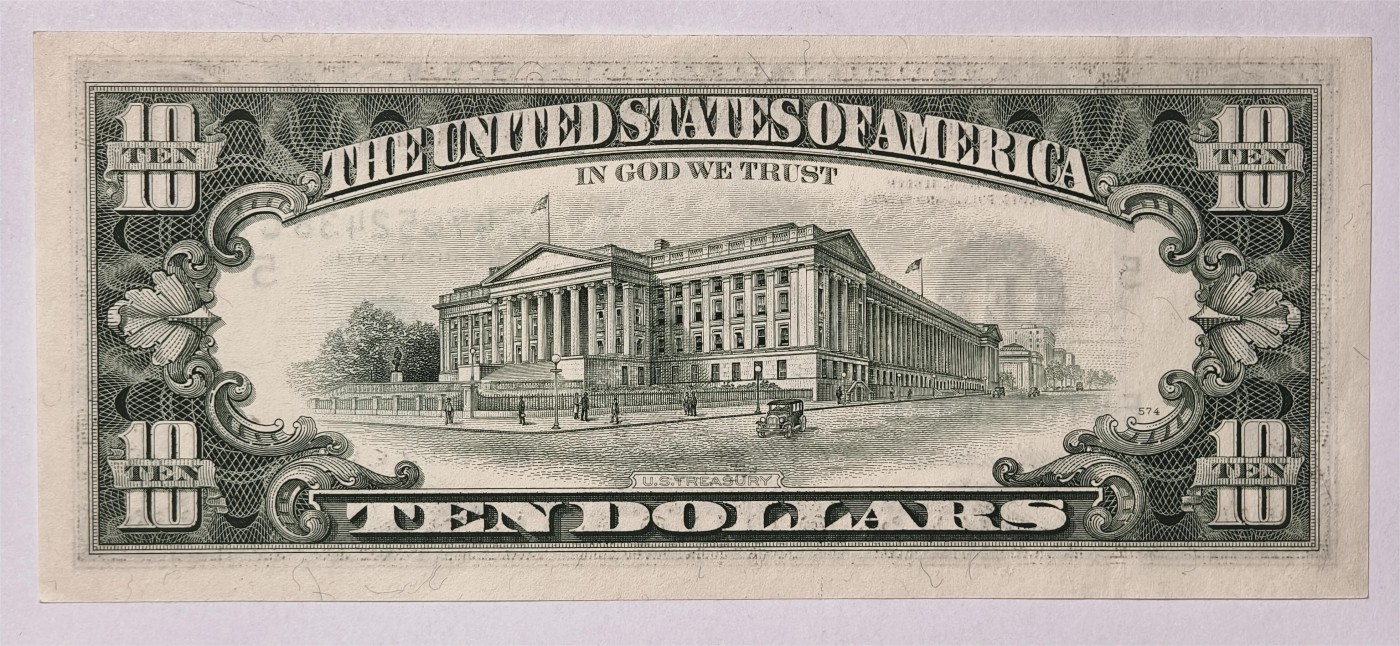 紫瑗钱币——第339期拍卖——纸币场 美国 1995年 E版 无序列 亚历山大·汉密尔顿 10美元 小头版 UNC