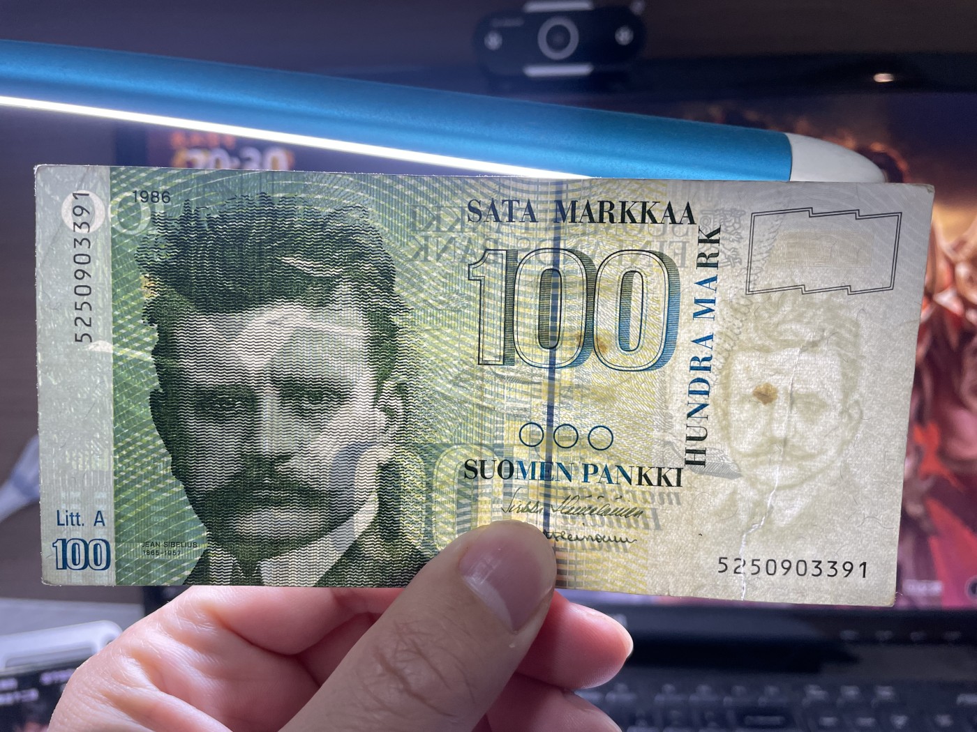 2024年集古藏今外币拍卖第四期-第8场—（总第38拍） 1986年芬兰100马克