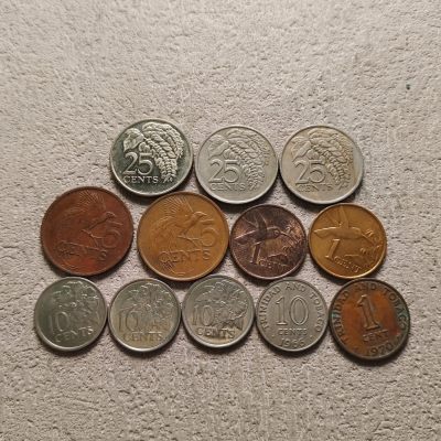 0起1加-纯粹捡漏拍-310散币场 - 特立尼达和多巴哥各年份散币12枚一组