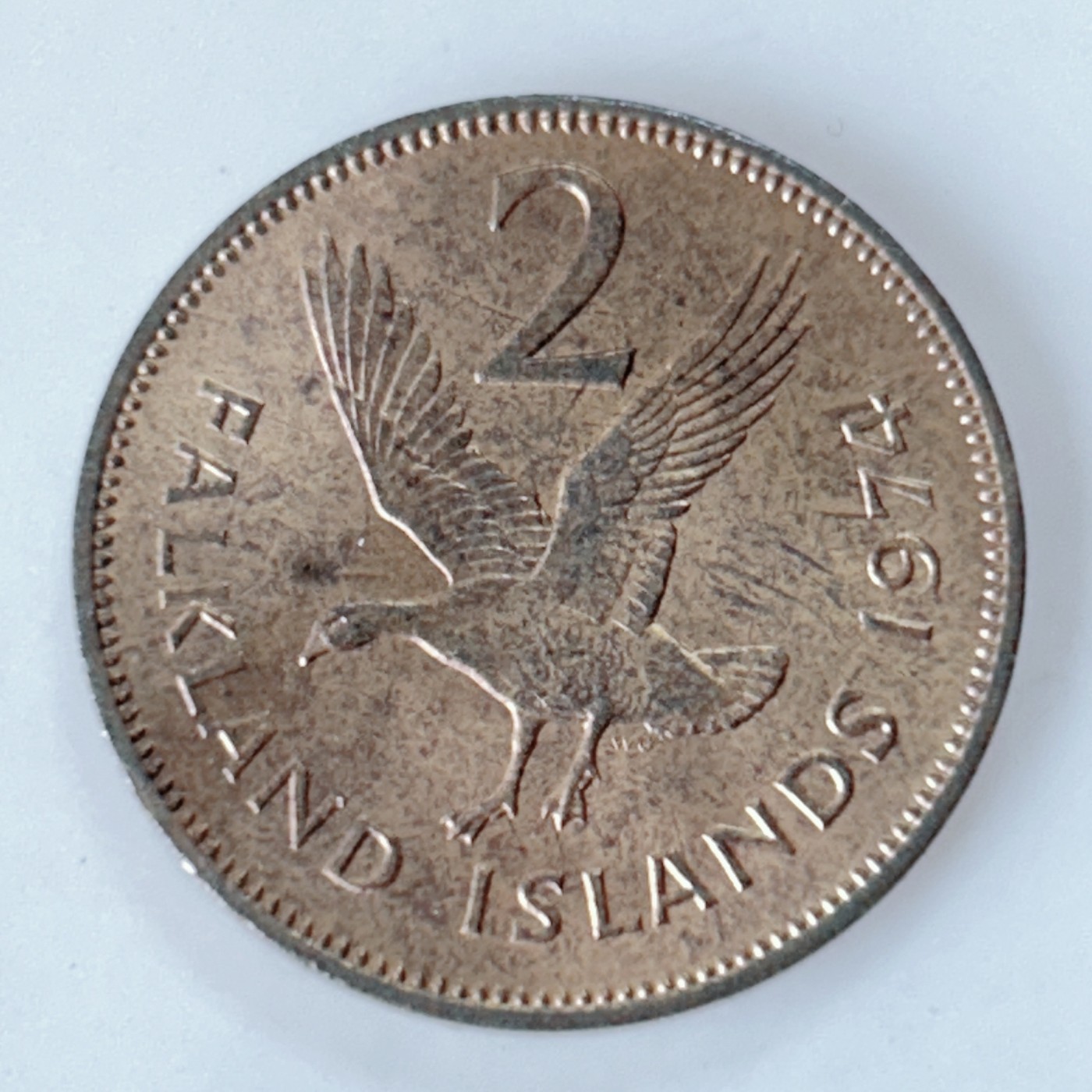 海外回流1元起拍小铺 各国钱币散币场 第10期 福克兰群岛1974年