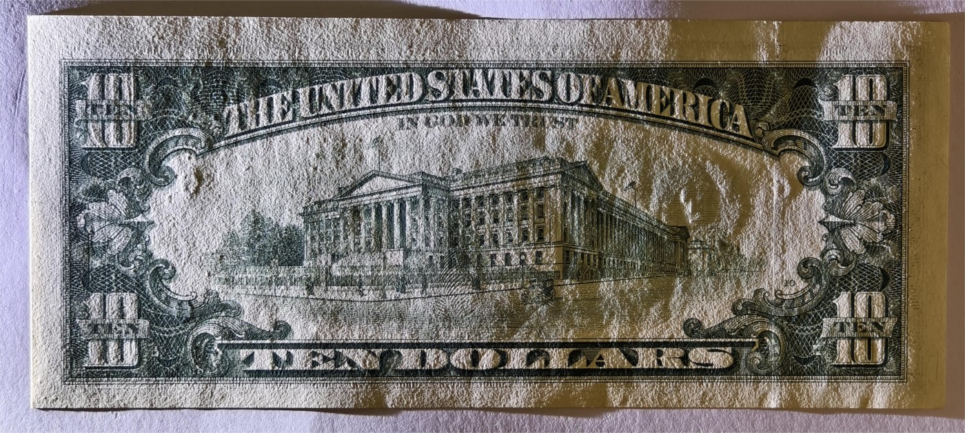 紫瑗钱币——第339期拍卖——纸币场 美国 1995年 F版 无序列 亚历山大·汉密尔顿 10美元 小头版 UNC