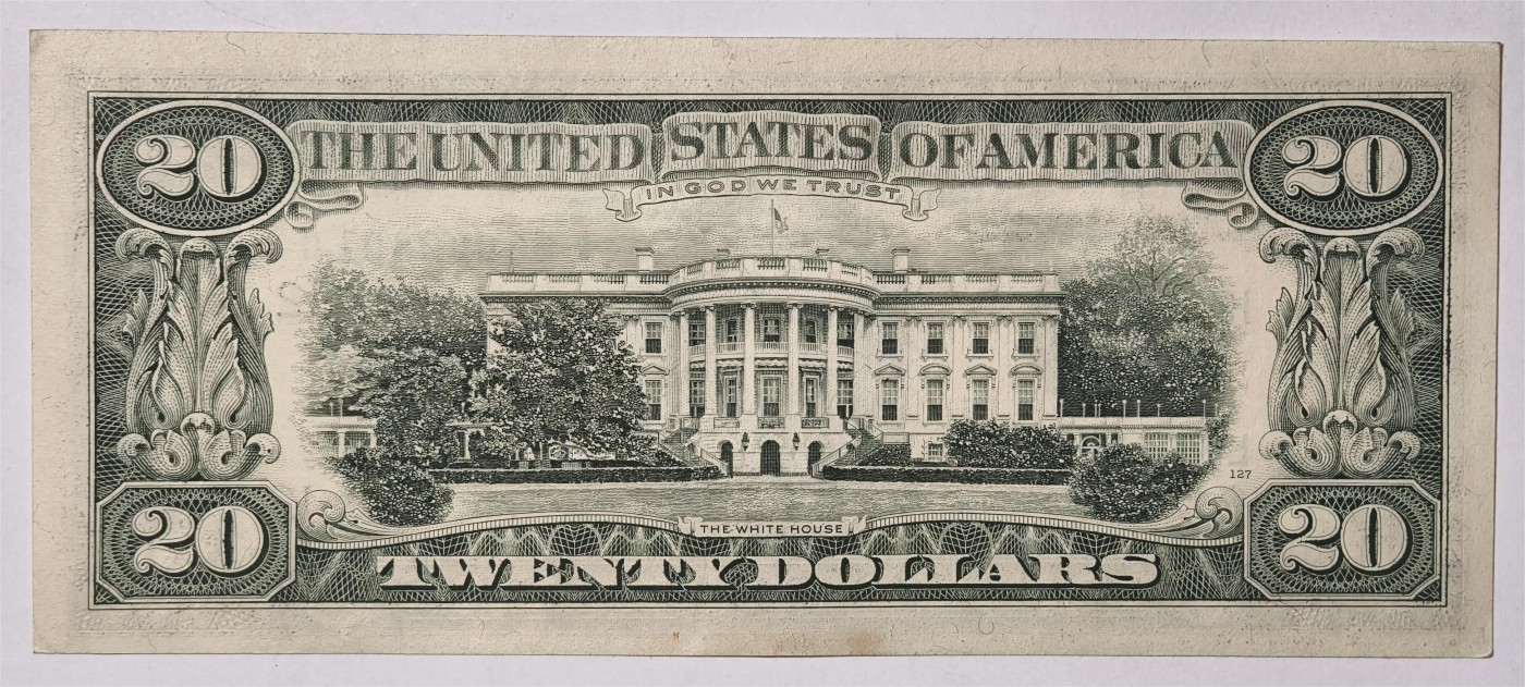 紫瑗钱币——第339期拍卖——纸币场 美国 1988年 L版 A序列 安德鲁·杰克逊 20美元 小头版 UNC-