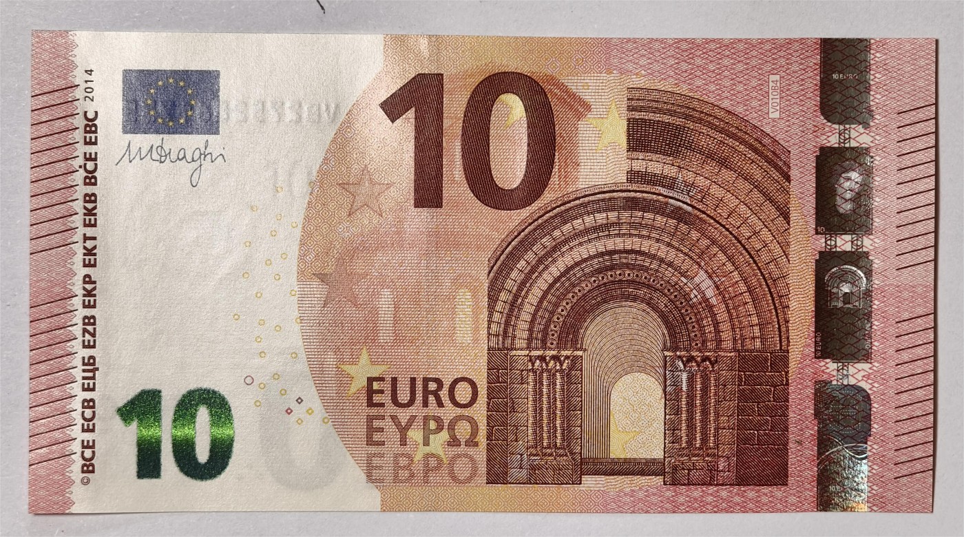 紫瑗钱币——第339期拍卖——纸币场 欧元 西班牙 2014年 圣天使桥 10欧元 UNC
