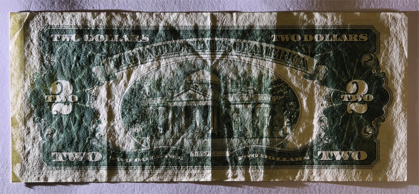 紫瑗钱币——第339期拍卖——纸币场 美国 1953年 C序列 托马斯·杰斐逊 2美元 红印 政府券 流通品