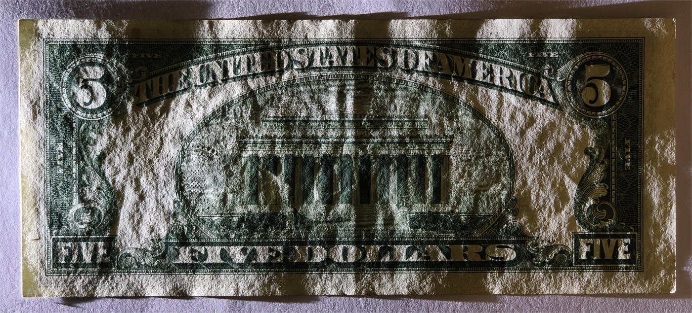 紫瑗钱币——第339期拍卖——纸币场 美国 1953年 无序列 亚伯拉罕·林肯 5美元 蓝印 银元券 AU