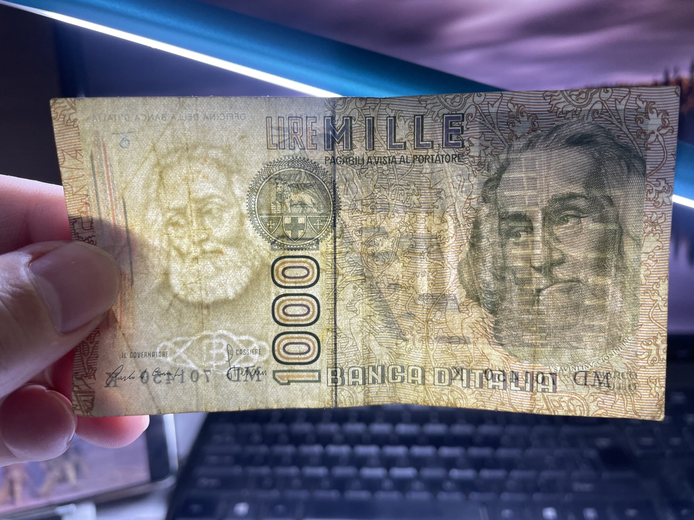 2024年集古藏今外币拍卖第四期-第8场—（总第38拍） 1982年意大利1000里拉