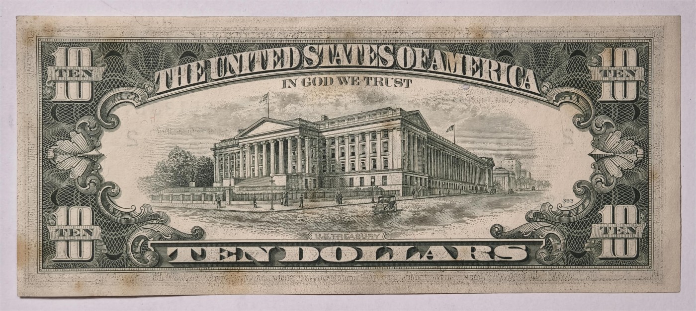 紫瑗钱币——第339期拍卖——纸币场 美国 1977年 B版 无序列 亚历山大·汉密尔顿 10美元 小头版 UNC