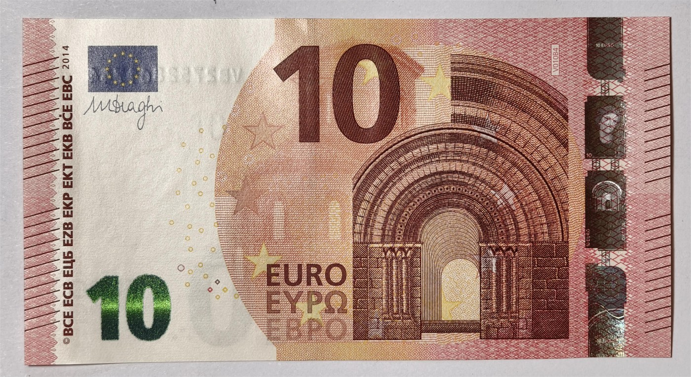 紫瑗钱币——第339期拍卖——纸币场 欧元 西班牙 2014年 圣天使桥 10欧元 UNC