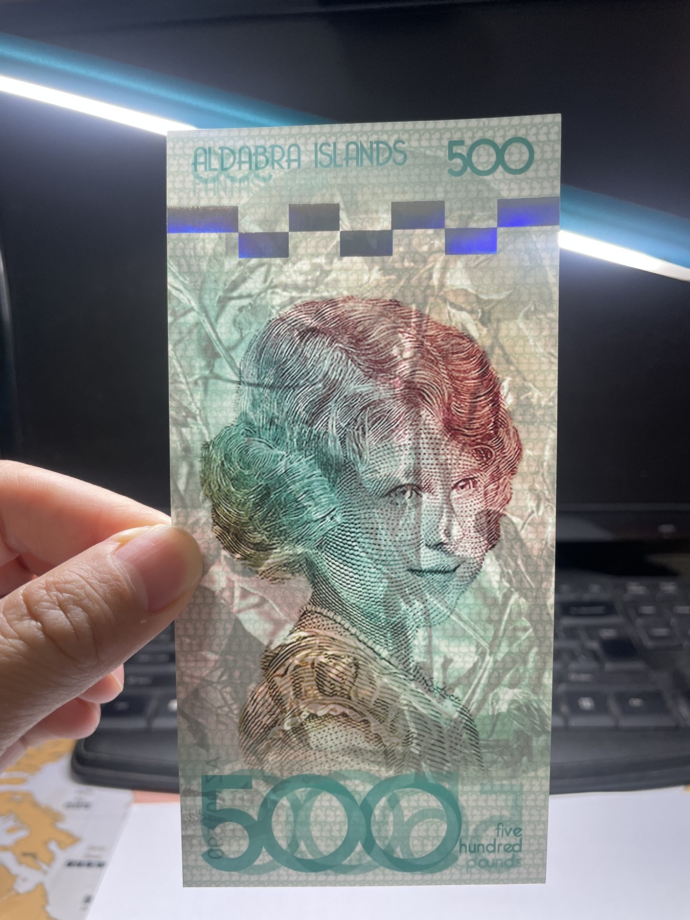 2024年集古藏今外币拍卖第四期-第8场—（总第38拍） 全新阿尔达布拉群岛500元