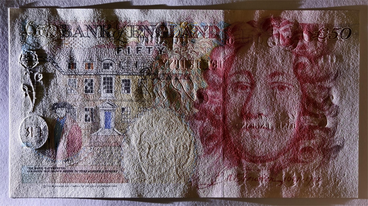 紫瑗钱币——第369期拍卖——纸币场 英国 1994年 E序列 英格兰银行第一任行长 约翰·霍布伦 50英镑 UNC