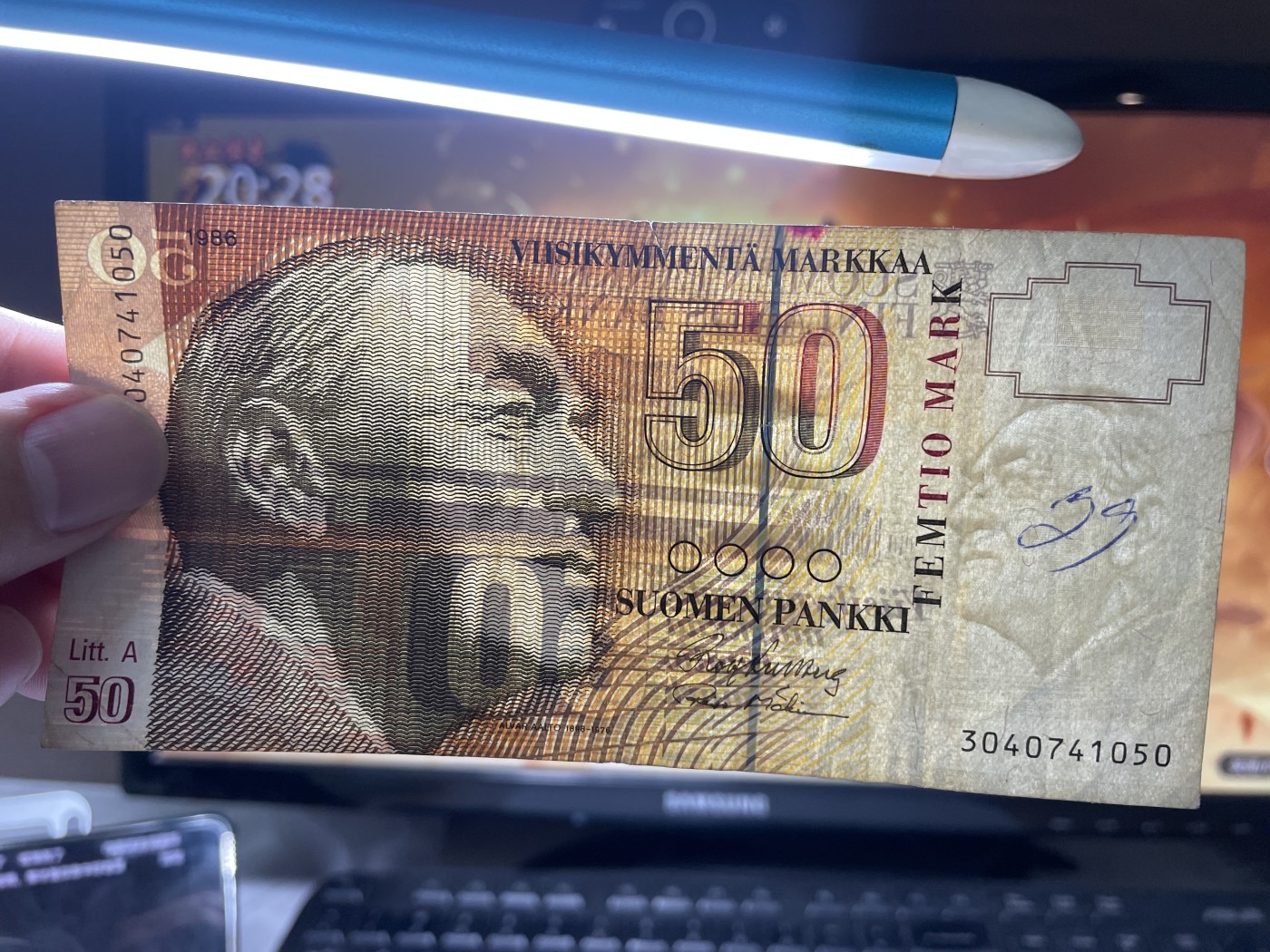 2024年集古藏今外币拍卖第四期-第8场—（总第38拍） 1986年芬兰50马克