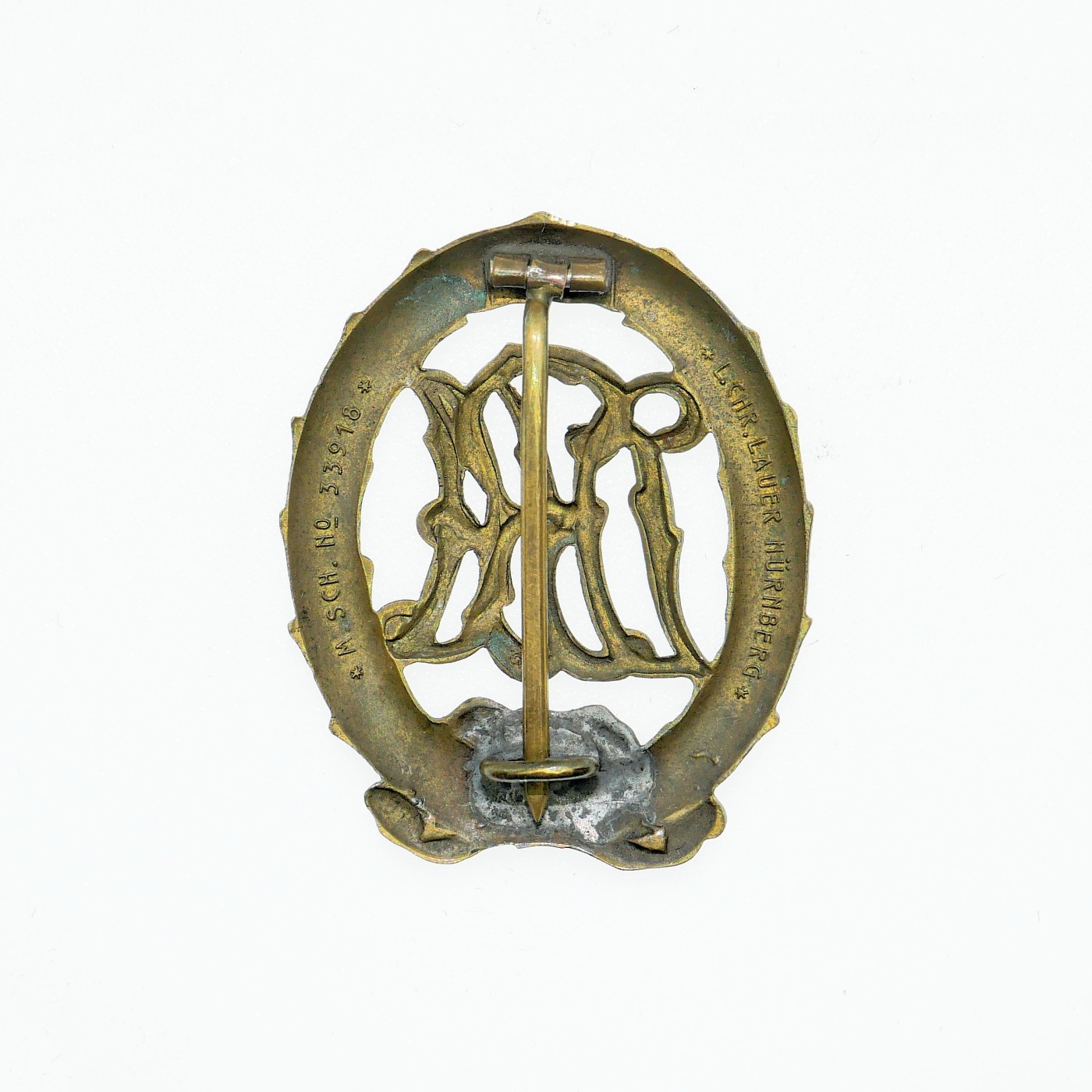 勋章奖章交易所4月20日拍卖 魏玛德国铜级体能奖章，MSCH/NO33918