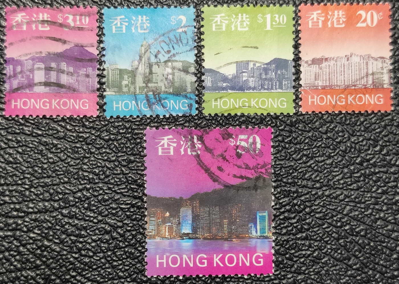 洪涛臻品批发群 精选邮票限时拍卖第五百九十七期  香港风景到50元最高面值 回归前关门普票  